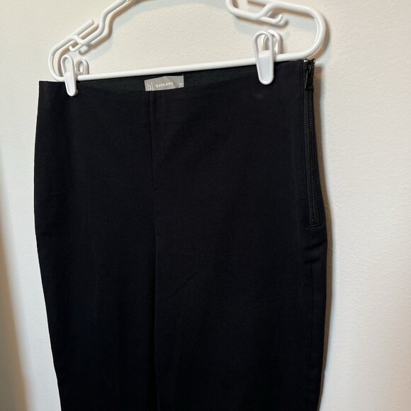 Everlane Black High Waisted Tapered Leg Crop Pants Women’s Size 14 Stretch Black - Picture 8 of 9